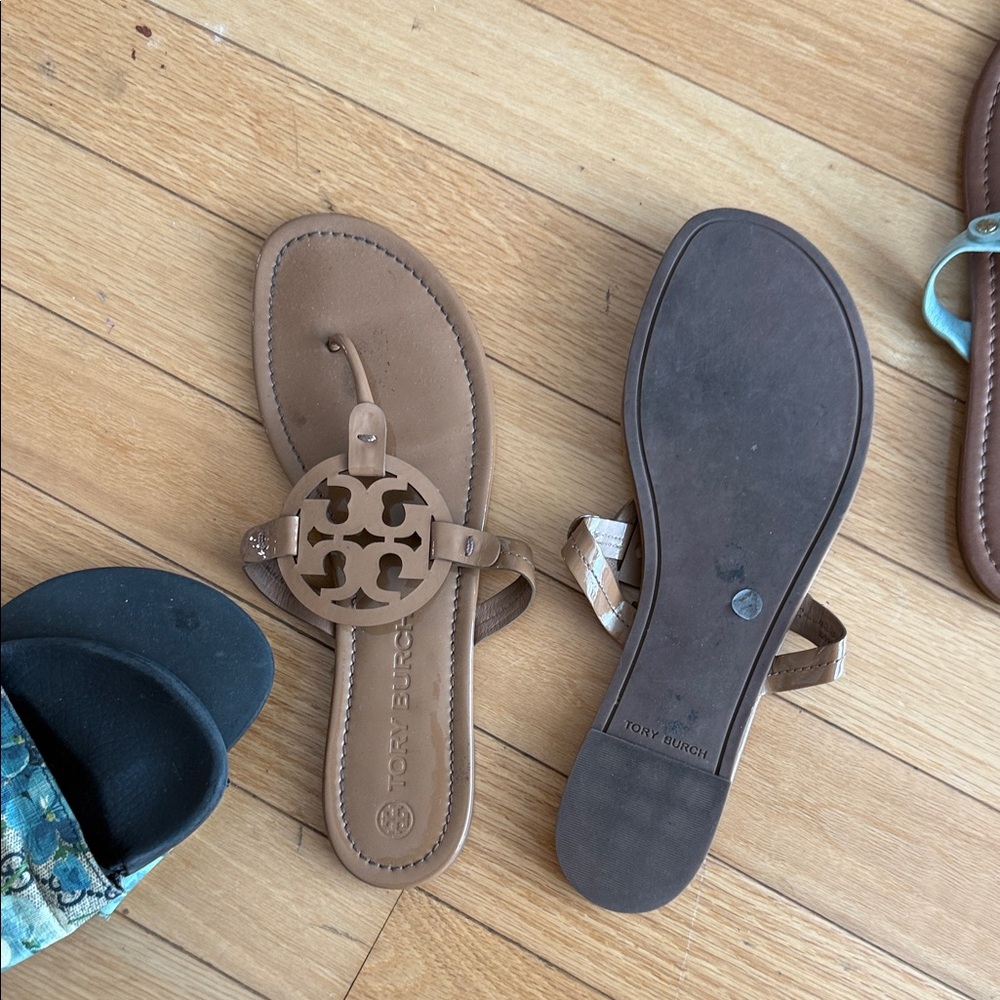 Tory Burch Tan Leather Sandals
